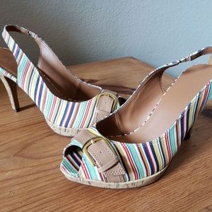 Candie's Kennady Stripe slingback